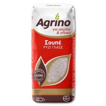 ΡΥΖΙ AGRINO ΣΟΥΠΕ (ΓΛΑΣΣΕ) 500g*12