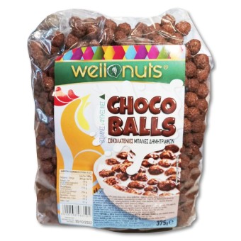 ΔΗΜΗΤΡΙΑΚΑ WELLNUTS CHOCO BALLS (ΣΑΚ-375g)*12