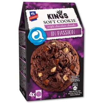 ΜΠΙΣΚΟΤΑ ΑΛΛΑΤΙΝΗ SOFT KINGS TRIPLE CHOCOLATE 160g*10