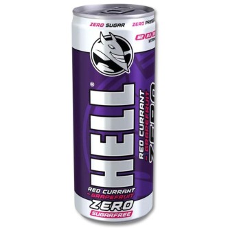 HELL ENERGY DRINK ZERO RED CURRANT-GRAPERFRUIT 250m*24