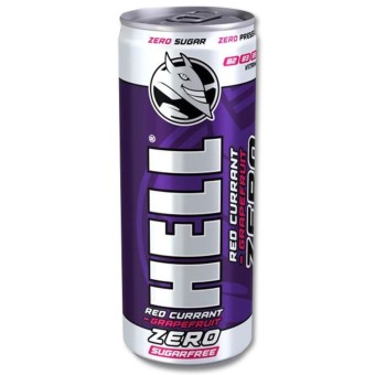 HELL ENERGY DRINK ZERO RED CURRANT-GRAPERFRUIT 250m*24