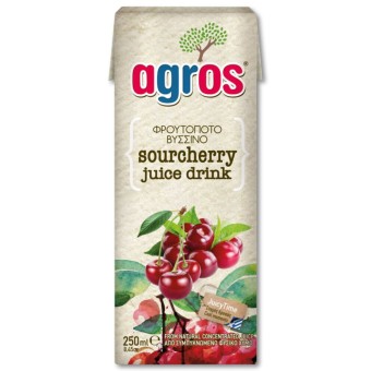 AGROS ΧΥΜΟΣ ΒΥΣΣΙΝΟ ΦΡΟΥΤΟΠΟΤΟ 250ml *27