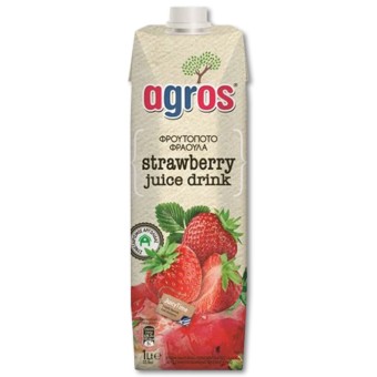 AGROS ΧΥΜΟΣ ΦΡΑΟΥΛΑ ΦΡΟΥΤΟΠΟΤΟ 1LT*12TEM