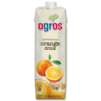 AGROS ΧΥΜΟΣ ΠΟΡΤΟΚΑΛI ΝΕΚΤΑΡ 1LT*12TEM