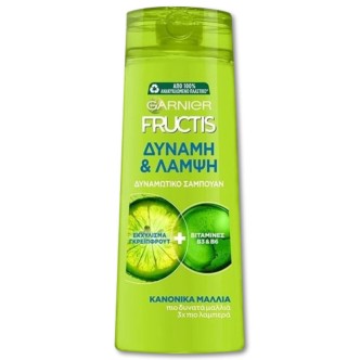 FRUCTIS ΣΑΜΠΟΥΑΝ ΔΥΝΑΜΗ&ΛΑΜΨΗ 400m *12