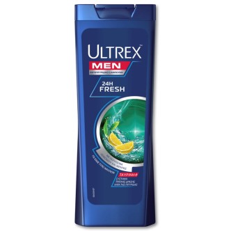 ULTREX ΣΑΜΠΟΥΑΝ ΛΕΜΟΝI MENTA 24H FRESH ΑΝΤΙΠΙΡ. 360ml*12