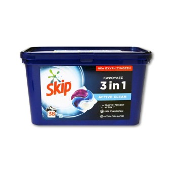 SKIP PODS 3IN1 ACTIVE CLEAN 38MZ*3