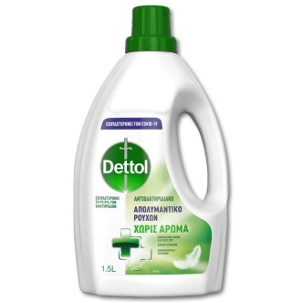 DETTOL ΥΓΡΟ ΑΠΟΛΥΜΑΝΤΙΚΟ ΡΟΥΧΩΝ (ΧΩΡΙΣ ΑΡΩΜΑ) 1,5LT*8