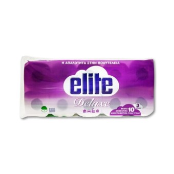ΧΑΡΤΙ ΥΓΕΙΑΣ ELITE DELUXE ΑΠΑΛΟ 3Φ (10*90g)*9