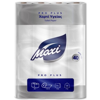 MAXI ΧΑΡΤΙ ΥΓΕΙΑΣ SATIN PRO 2Φ (ΠΚ-40ΤΕΜ*115g)