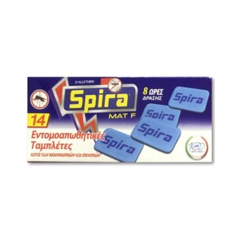 SPIRA ΕΝΤΟΜΟΑΠΩΘΗΤΙΚΕΣ ΤΑΜΠΛΕΤΕΣ (14ΤΕΜ+14ΤΕΜ ΔΩΡΟ)*12