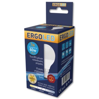 ΛΑΜΠΑ ERGOLED LED ΣΦΑΙΡΑ 7W E14 (60W) ΦΥΣΙΚΟΣ ΦΩΣ ΗΜΕΡΑΣ *10