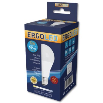 ΛΑΜΠΑ ERGOLED LED ΓΛΟΜΠΟΣ 12W E27 (105W) ΦΥΣΙΚΟΣ ΦΩΣ ΗΜΕΡΑΣ *10