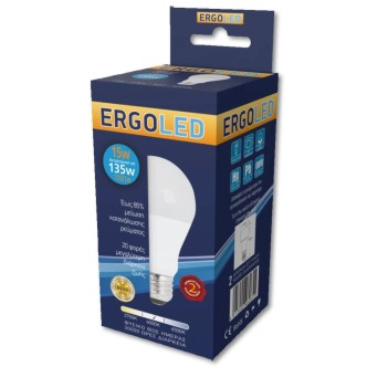 ΛΑΜΠΑ ERGOLED LED ΓΛΟΜΠΟΣ 15W E27 (135W) ΦΥΣΙΚΟΣ ΦΩΣ ΗΜΕΡΑΣ *10
