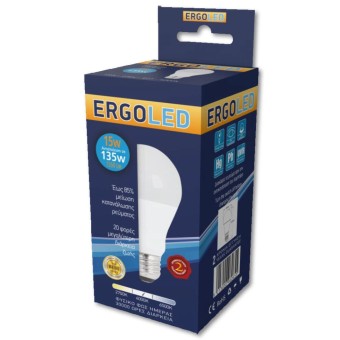 ΛΑΜΠΑ ERGOLED LED ΓΛΟΜΠΟΣ 15W E27 (135W) ΦΥΣΙΚΟΣ ΦΩΣ ΗΜΕΡΑΣ *10