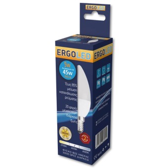 ΛΑΜΠΑ ERGOLED LED ΚΕΡΙ 15W E14 (45W) ΦΥΣΙΚΟΣ ΦΩΣ ΗΜΕΡΑΣ *10