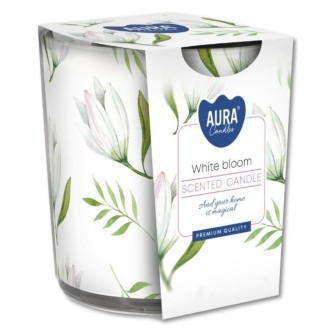 ΚΕΡΙ ΑΡΩΜΑΤΙΚΟ BISPOL WHITE BLOOM ΓΙΑΛΙΝΟ ΠΟΤΗΡΙ*6