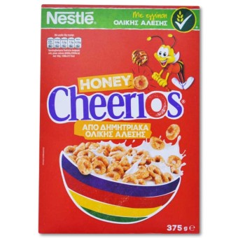 ΔΗΜΗΤΡΙΑΚΑ CHEERIOS ΜΕΛΙ (ΟΛΙΚΗΣ) 375g*18