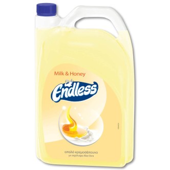 ENDLESS ΚΡΕΜΟΣΑΠΟΥΝΟ MILK&HONEY ΚΙΤΡΙΝΟ 4L*4