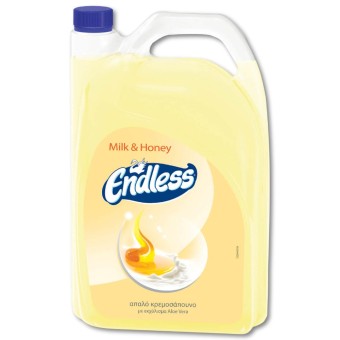 ENDLESS ΚΡΕΜΟΣΑΠΟΥΝΟ MILK&HONEY ΚΙΤΡΙΝΟ 4L*4
