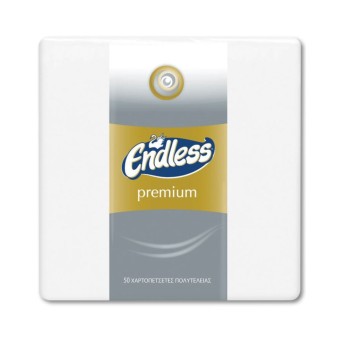 ENDLESS ΧΑΡΤΟΠΕΤΣΕΤΑ LUX (33*33) ΛΕΥΚΗ (ΠΚ-50ΤΜ)*24