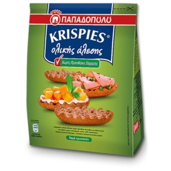 KRISPIES ΠΑΠΑΔ.NO SUGAR(5504) 200g*15