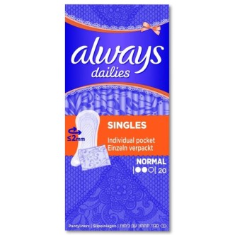 ΣΕΡΒΙΕΤΑΚΙΑ ALWAYS SINGLES NORMAL 20TM*6