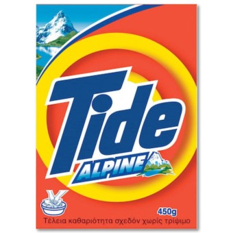 TIDE ΣΚΟΝΗ ΚΟΥΤΙ ALPINE 450g*18 $