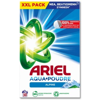 ARIEL ΣΚΟΝΗ ΠΛΥΝΤ. ALPINE AQUA POUDRE ΚΟΥΤΙ (50MZ) 3,25kg/160ΤΕΜ*ΠΑΛ