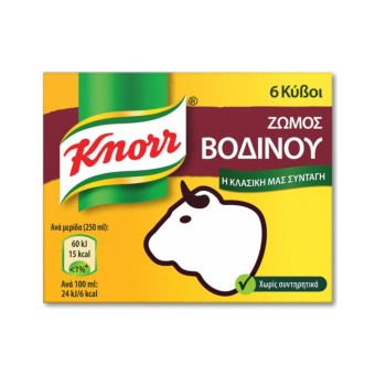 ΚΥΒΟΙ KNORR ΒΟΔΙΝΟ 3L (ΠΚ-6ΤΜ)*24