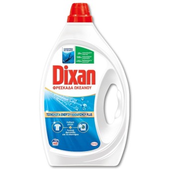 DIXAN ΥΓΡΟ GEL ΠΛΥΝΤ.ΦΡΕΣΚΑΔΑ ΩΚΕΑΝΟΥ (48ΜΖ) 2,160L*4